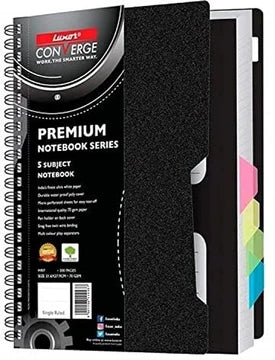 LU 5 SUBJECT SPIRAL NOTEBOOK A5 190
