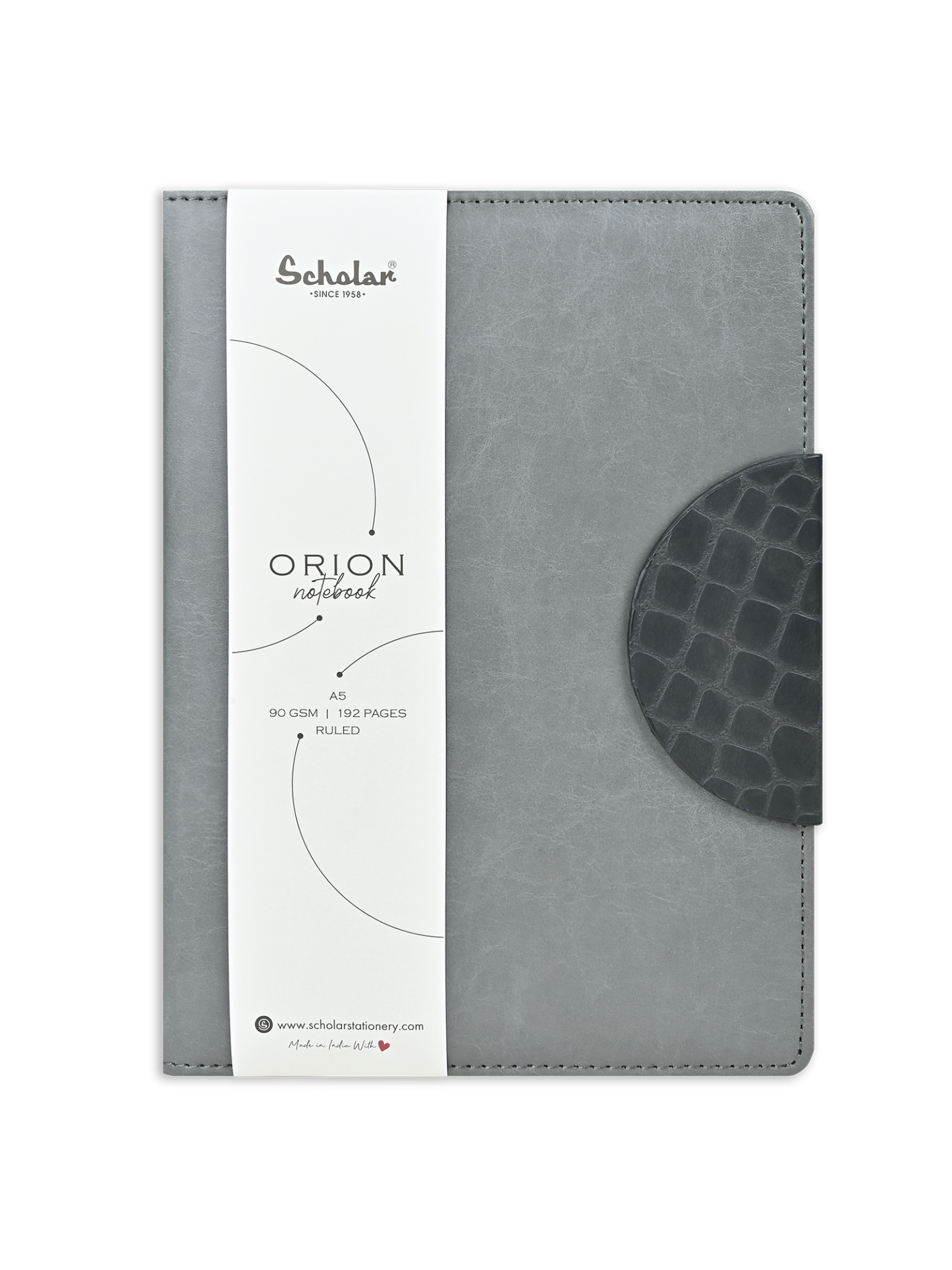 SCHOLAR ORN2 A5 ORION NOTEBOOK - GREY