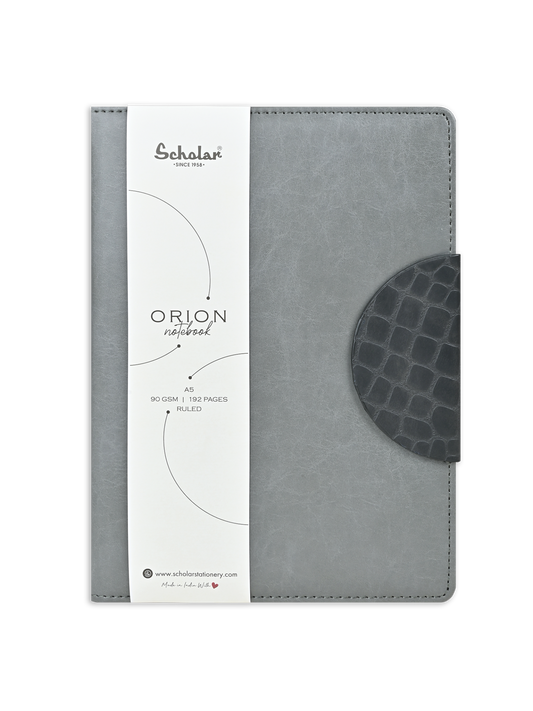 SCHOLAR ORN2 A5 ORION NOTEBOOK - GREY