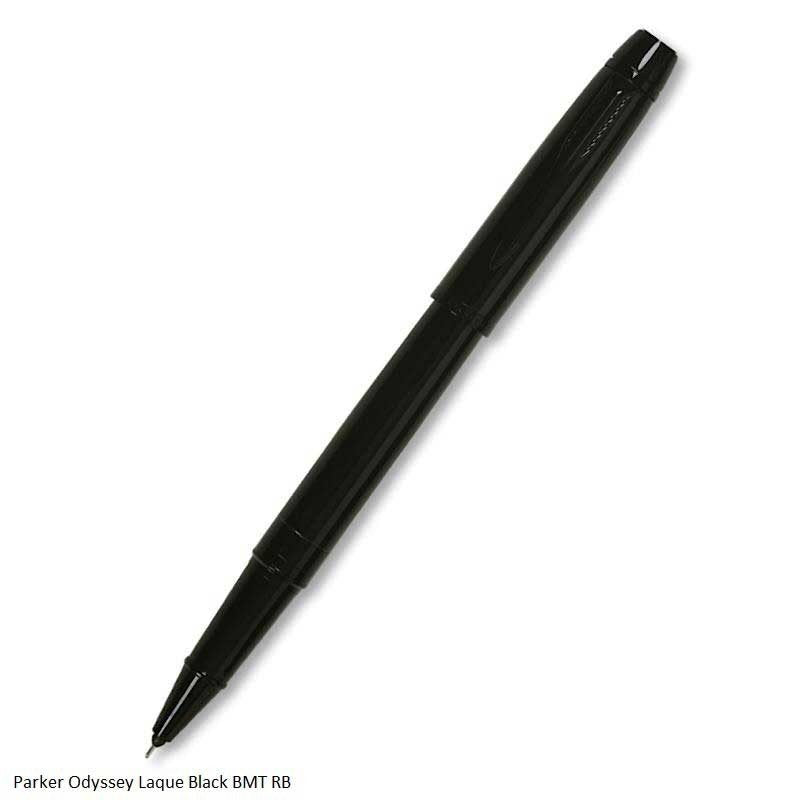 PARKER ODYSSEY MATTE BLACK-BLACK METAL TRIM ROLLER BALL PEN