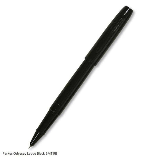 PARKER ODYSSEY MATTE BLACK-BLACK METAL TRIM ROLLER BALL PEN