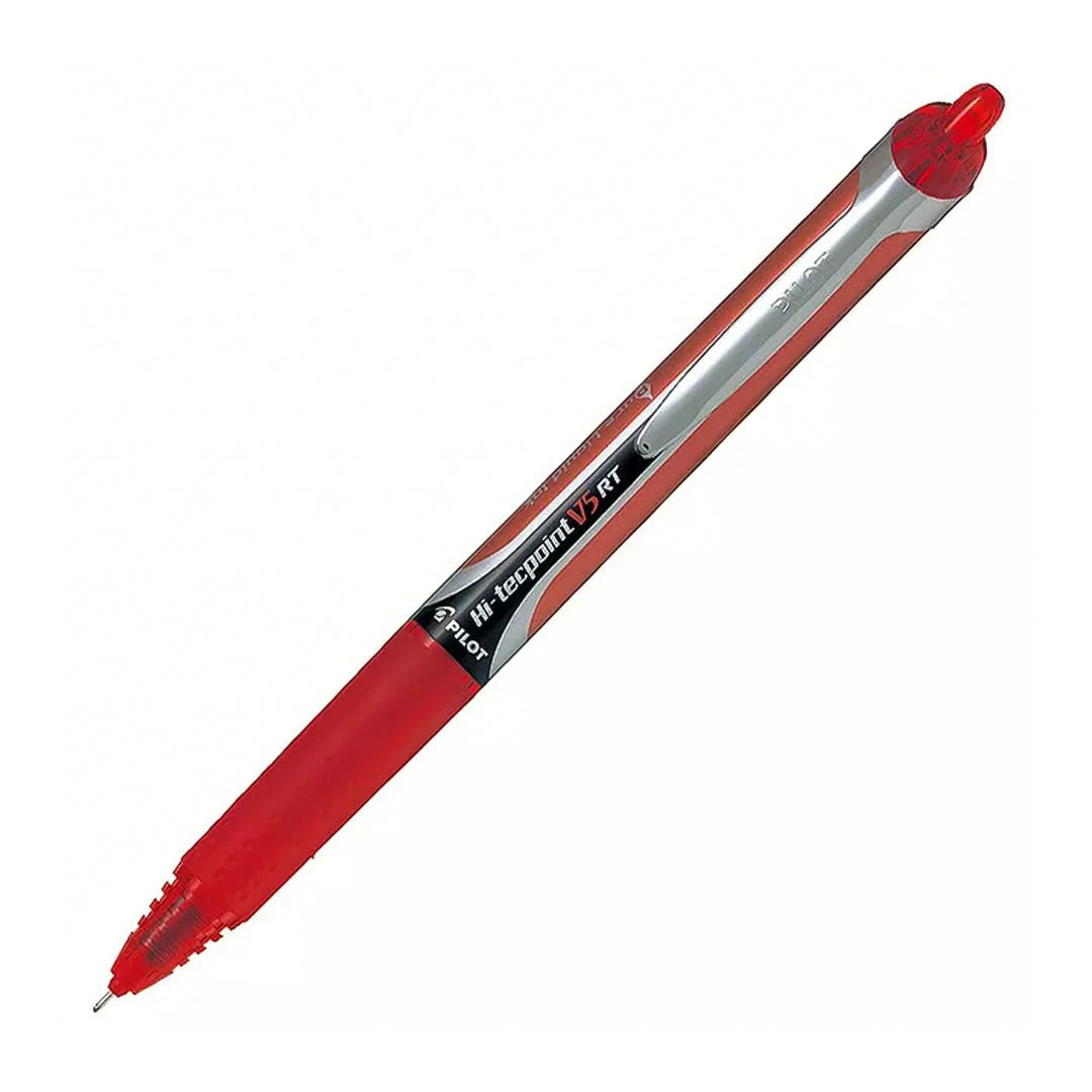 PILOT 1110 HI-TECPOINT V5 RETRACTABLE PEN - RED