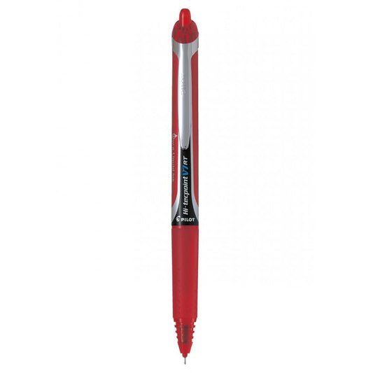 PILOT 1111 HI-TECPOINT V7 RETRACTABLE PEN - RED