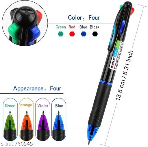 BAOKE BL-164B 4IN1 BALL POINT PEN 0.7MM (RED,BLUE,BLACK,GREEN)