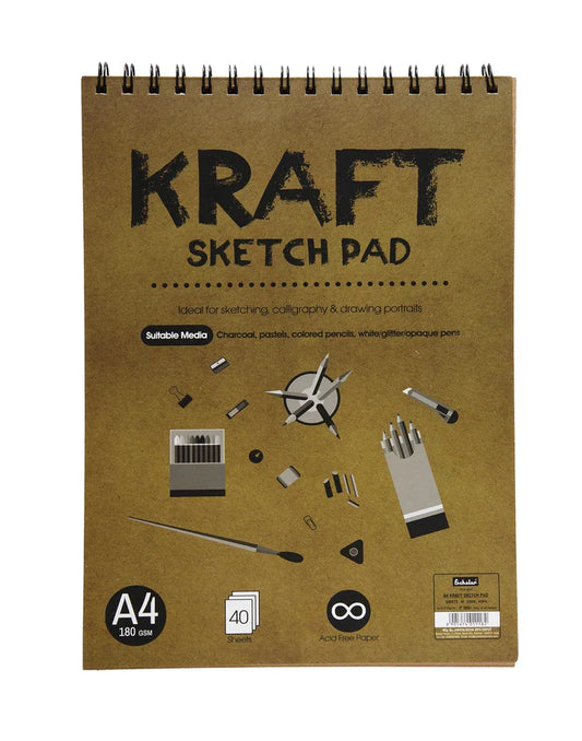 SCHOLAR KSP4 A4 KRAFT SKETCH PAD