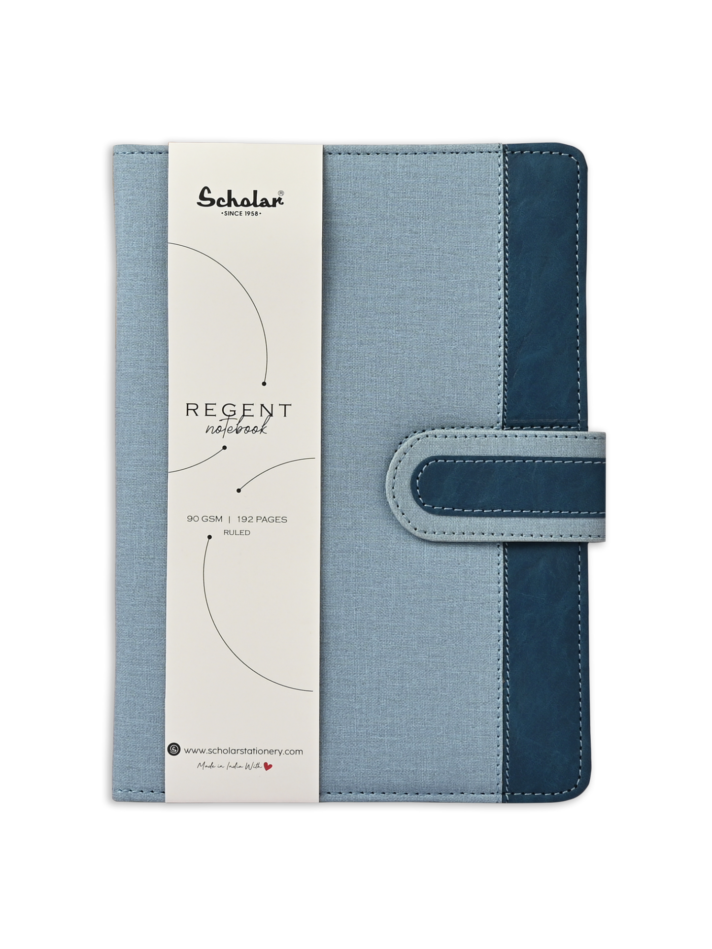 SCHOLAR RGN2 A5 REGENT NOTEBOOK - BLUE
