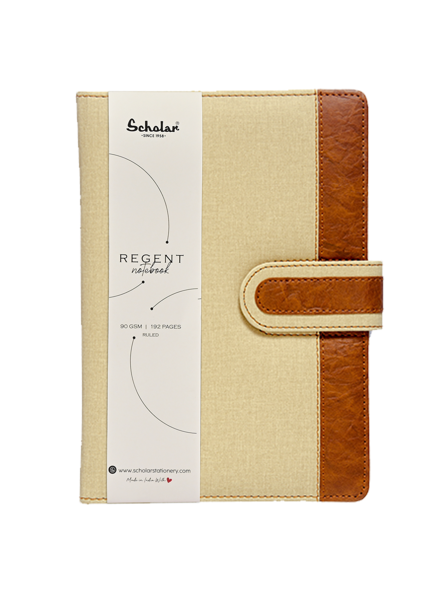 SCHOLAR RGN2 A5 REGENT NOTEBOOK - KHAKHI