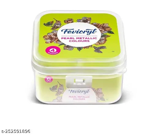 FEVICRYL ACRYLIC PEARL METTALIC KIT 40ML 4 SHADES