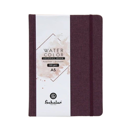 SCHOLAR WJ2 A5 WATER COLOR JOURNAL BOOK 300GSM 28SHEET