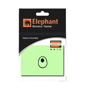 ELEPHANT 106928 3*3 STICKY NOTES GREEN