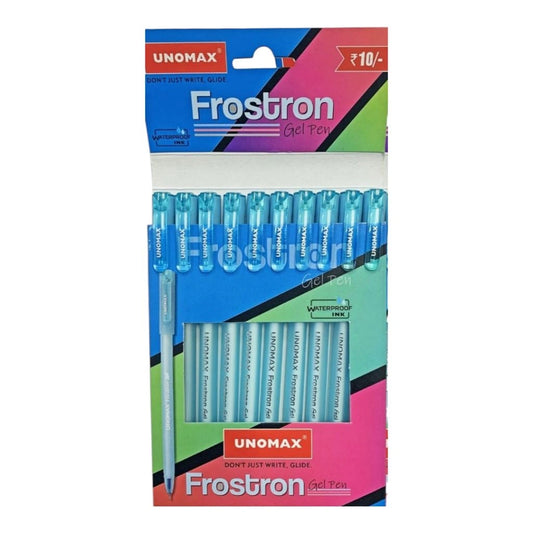 UNOMAX FROSTRON GEL PEN PACK OF 10N
