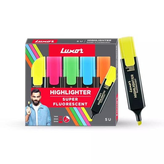 LUXOR 1852 ASSORTED HIGHLIGHTER 5N