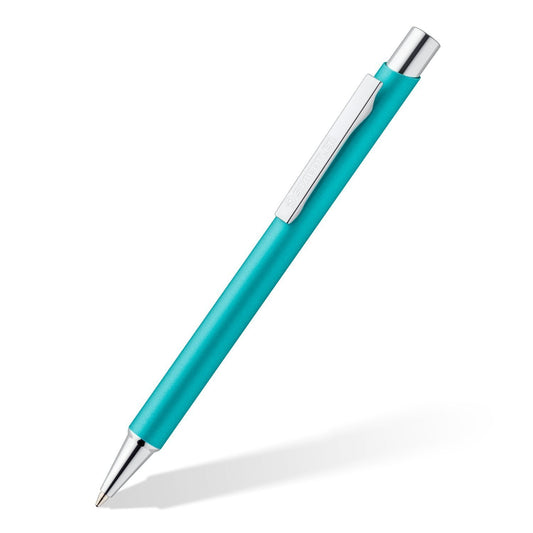 STAEDTLER 421-45 METAL ELANCE BALL PEN - AQUA BLUE