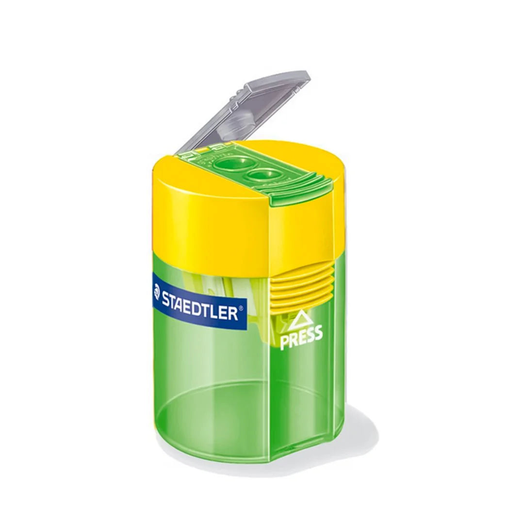 STAEDTLER 512-006 ROUND TUB DOUBLE HOLE SHARPENER