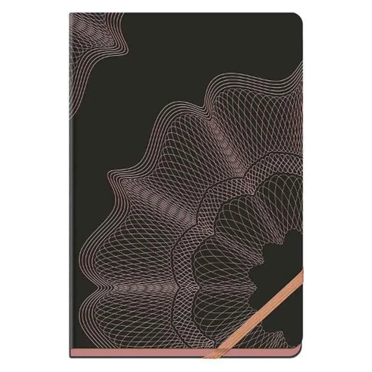 HQ 27066 A5 GOLD RUSH NOTEBOOK 192PAGES - BLACK