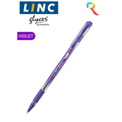 LINC GLYCER BALL PEN PACK OF 10 PCS - VIOLET