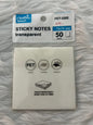 PF STICKY NOTE TRANSPRENT 70