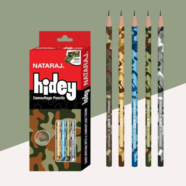 NATRAJ HIDEY CAMOUFLAGE PENCILS PACK OF 10PCS