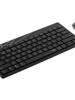 RAPOO 8000M MULTI MODE WIRELESS KEYBOARD+MOUSE BLACK 2199