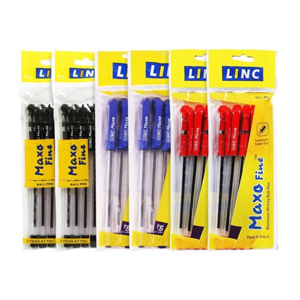LINC MAXO FINE BALL PEN PACK OF 5PCS