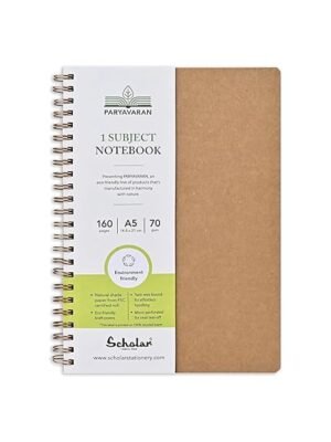 SCHOLAR PSN2 A5 PARYAVARAN NOTEBOOK 1SUBJECT 160PAGES