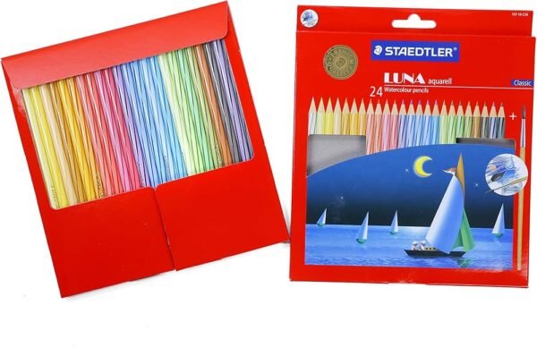 STAEDTLER 137 10 C24 LUNA WATERCOLOR PENCILS PACK OF 24COLORS