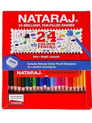 NATARAJ COLOUR PENCILS FULL SIZE 24PCS