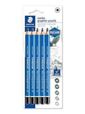 STAEDTLER 100J-S BK5 MARS LUMOGRAPH JUMBO PENCIL PACK OF 5PCS