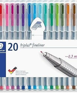 STAEDTLER 334 SB20 TRIPLUS FINELINER PEN 20COLOR PACK OF 20PCS