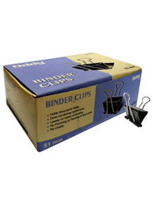 JB9 51MM BINDER CLIPS [Pack of 12]