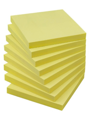 ELEPHANT 106898 STICKYNOTE 3 X 3 YELLOW(OPP)