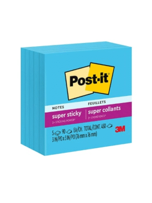 ELEPHANT 106911 STICKYNOTE 3 X 3 BLUE(OPP)