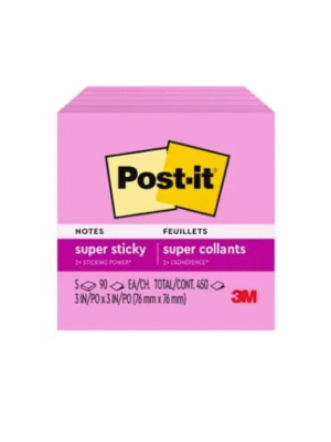 ELEPHANT 106959 STICKYNOTE 3 X 3 N.PINK(OPP)