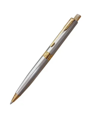 PARKER ASTER BRUSHED METAL GOLD TRIM BP  1400