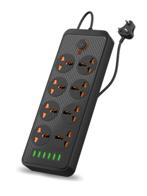 PORTRONICS 1473 POWER PLATE 7 6USB PORT+8 POWER SOCKETS 999