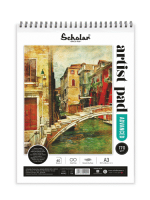 SCHOLAR APA3 A3 ARTIST PAD ADVANCE 170GSM 40SHEET