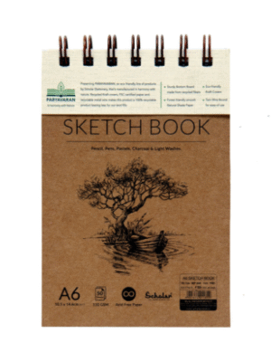 SCHOLAR PSB1 A6 PARYAVRAN SKETCH DRAWING BOOK 50SHEET