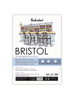 SCHOLAR BRPL2 A5 BRISTOL BOARD LOOSE SHEET 300GSM 20SHEET