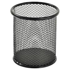 SAYA 12C CLEAR PEN STAND METAL MESH ROUND