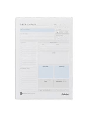 SCHOLAR DPL4 A4 DAILY PLANNER 80 SHEET