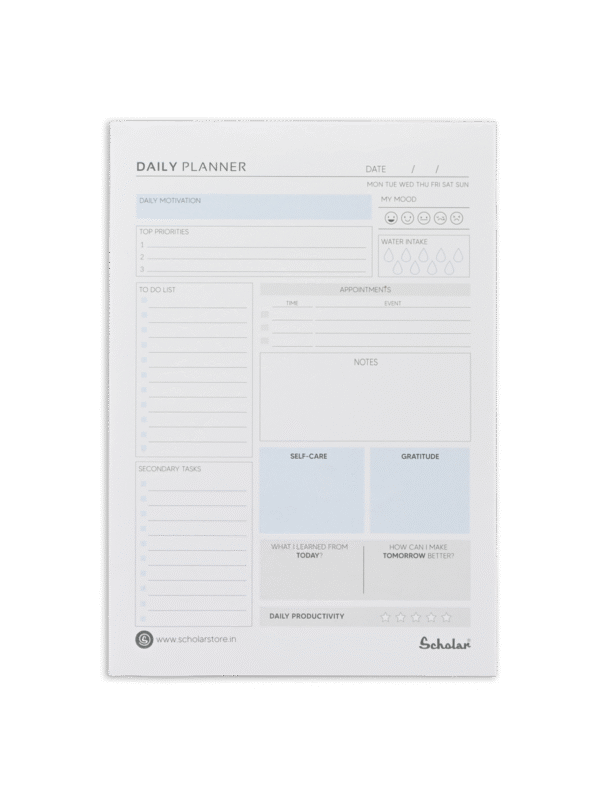 SCHOLAR DPL4 A4 DAILY PLANNER 80 SHEET