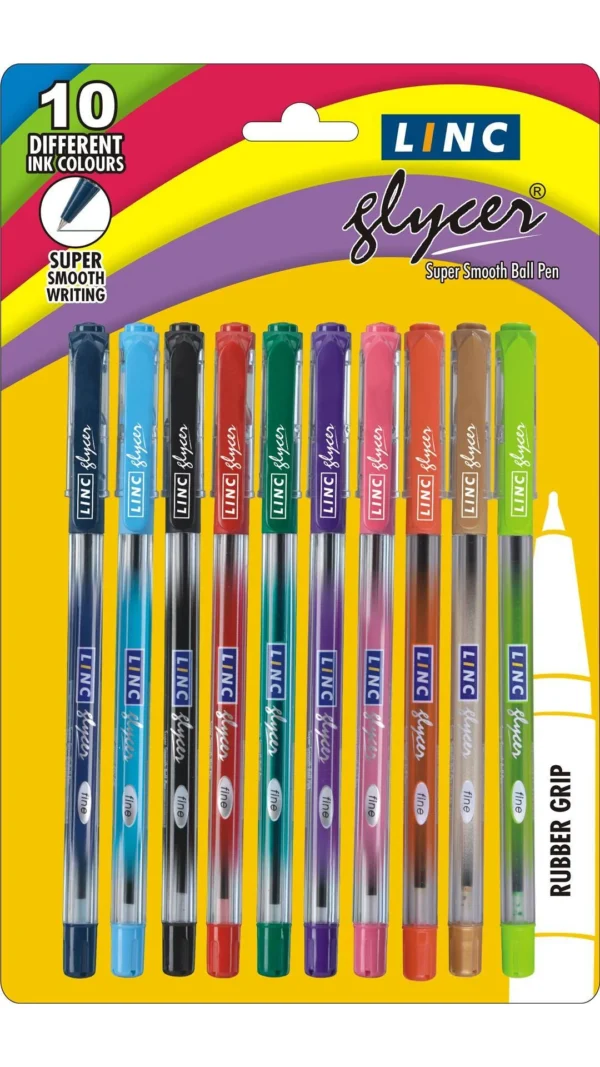 LINC GLYCER BALL PEN PACK OF 10 PCS