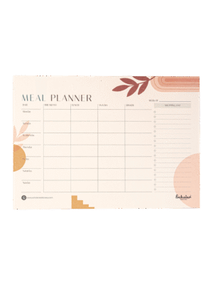 SCHOLAR MEL4H A4 MEAL PLANNER HORIZONTAL 50SHEET