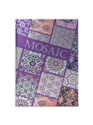 SCHOLAR MSN2 A5 METALLIC NOTEBOOK MOSAIC