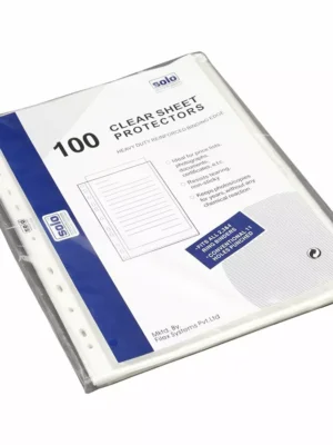 SOLO SP 101 11HOLE SHEET PROTECTOR PACK OF 100PCS