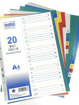 SOLO SP 520 SEPARATOR WITH INDEX PACK OF 20PCS