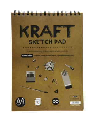 SCHOLAR KSP4 A4  KRAFT SKETCH PAD DRAWING BOOK