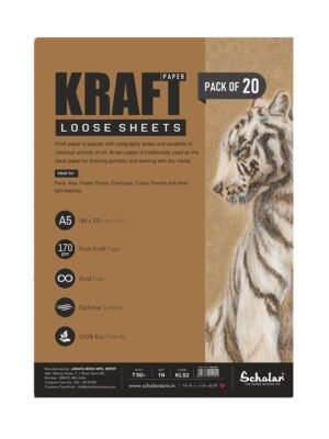 SCHOLAR KLS2 A5 KRAFT PAPRE LOOSE SHEET 20SHEET