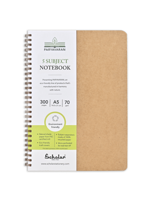 SCHOLAR PSN6 A5 5SUBJECT PARYAVARAN NOTEBOOK