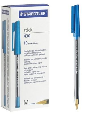 STAEDTLER 430 M STICK BALL PEN BLUE 0.35MM 1N